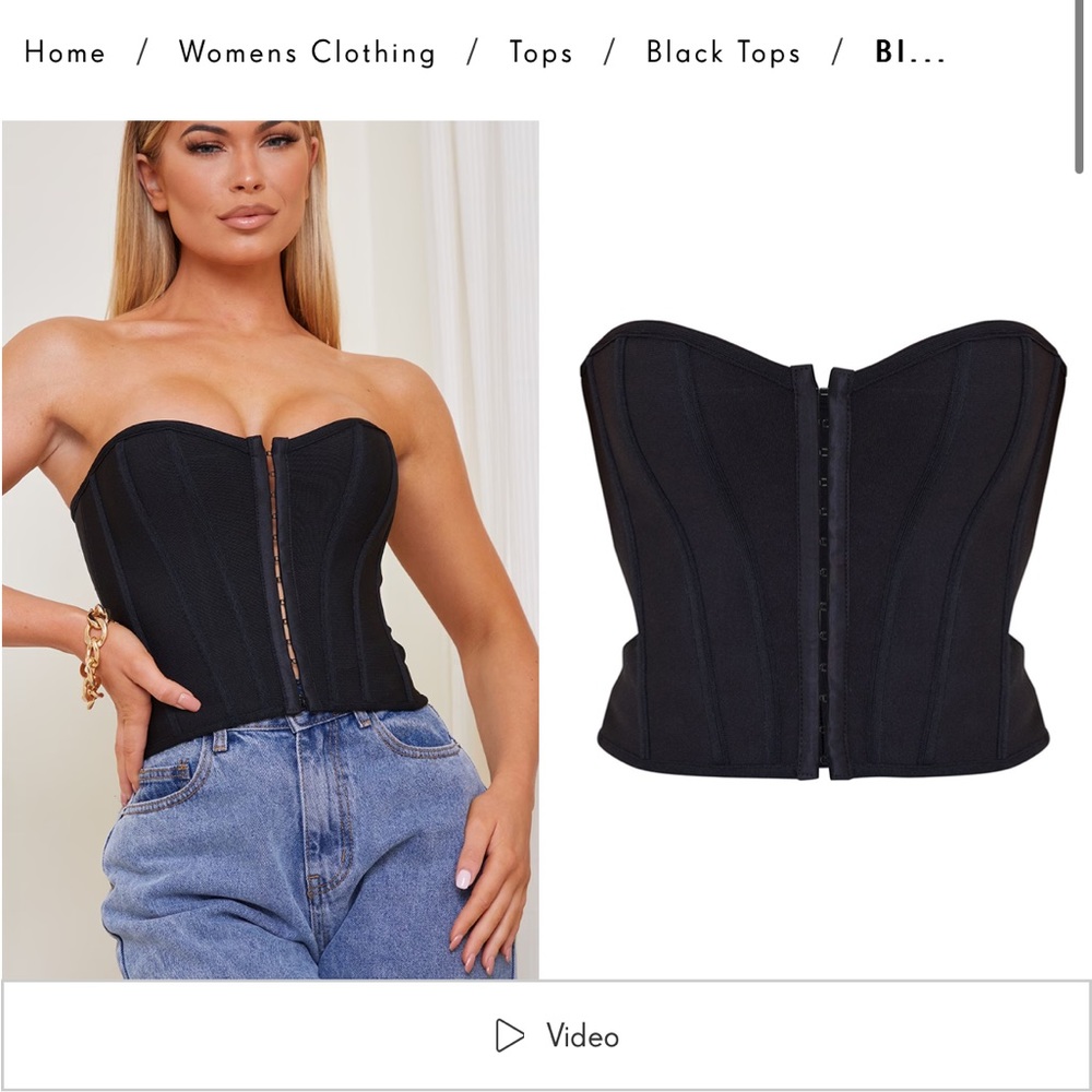 Black Corset Top
